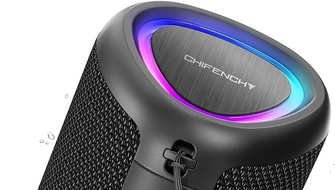 Waterproof Bluetooth Speakers Portable Bluetooth Speaker Beach Essentials: Powerful Crystal Clear Sound/Dynamic Light/IPX5 Waterproof/All Day Playtime/Wireless BT 5.3/TWS Paring,