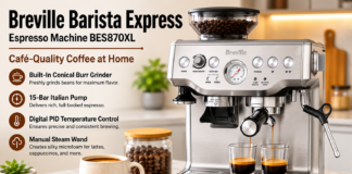 Breville Barista Express Espresso Machine BES870XL Review (2026): Features, Performance, Maintenance & Buying Guide